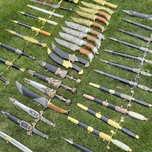 Épée décorative en métal non affûtée pour cérémonies marines, accessoires de rituels OEM, décoration de garde d'honneur pour levée du drapeau - Product Image 1