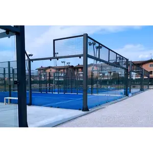 Padel Court Panoramic Paddle Tennis Court Complete Court Field Canchas De Padel