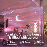 Projecteur LED Ciel Étoilé Nordique, 16 Modes de Couleurs Changeantes, Lampe d'Ambiance Scintillante pour Chambre à Coucher, Cadeau d'Anniversaire pour Filles
