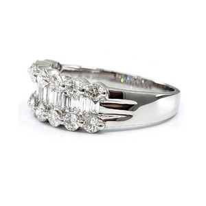 Ensemble de bagues de mariage en or rose massif 18 carats de Chine pour femmes - Product Image 2