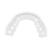 Prothèse Dentaire en Silicone Recouvrement Plastique pour Blanchir les Dents Fausses du Haut et du Bas, Coque de Dents à Cliquet Véners Dentaires
