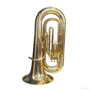 <span class=keywords><strong>Tuba</strong></span> Bb à 3 pistons en laiton, finition laquée or/nickelée, instrument en laiton pour étudiant avec étui, embouchure et accessoires - Product Image 3