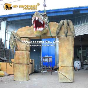 My <span class=keywords><strong>Dino</strong></span> XJ388 Dinosaur Theme <span class=keywords><strong>Park</strong></span> Puerta de <span class=keywords><strong>entrada</strong></span> de dinosaurio de fibra de vidrio - Product Image 3