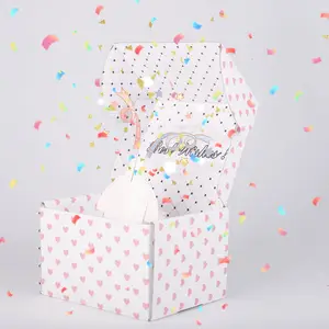 Explosion Überraschung sbox Geschenk handgemachte Geburtstag Jubiläum Hochzeit DIY explodierende Geburtstag Pop Up Geschenk box mit Konfetti