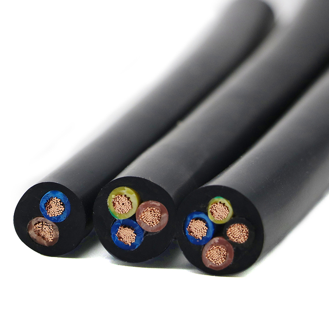 H05VV-F Rvv Cables 4-Core Flexible Power Cable with PVC & Rubber Insulated XLPE 0.3mm-1.0mm Flat Roll