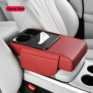 Cuscino Poggiabraccio per Auto con Vano Portaoggetti, Supporto in Pelle per Console Centrale, Scatola Portafazzoletti - Product Image 4