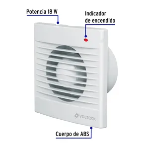 VOLTECK 4' Air Extractor Single Unit White Ventilation <b>Fans</b> <b>Boxed</b> - Product Image 2