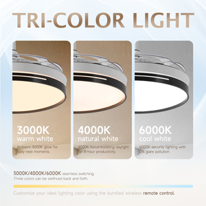 42 Inch Thông Minh Có Thể Thu Vào Quạt Trần Với Ánh Sáng, Đèn Chùm Hiện Đại Fan Với Điều Khiển Từ Xa & LED Ánh Sáng, Động Cơ Có Thể Đảo Ngược - Product Image 2