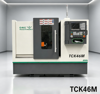 Tour CNC TCK46M GSK à servomoteur, petit tour horizontal à broche unique pour métaux, moyenne capacité, à banc incliné et haute précision