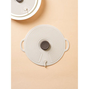 Coperchio in Silicone per sala vapore da 20 cm copertura per cupola alimentare per pentole in vetro temperato per cucinare - Product Image 1