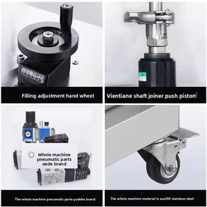 Máquina llenadora de pasta de un solo cabezal totalmente automática con transportador para mantequilla de cacahuete, miel, champú, loción, salsa y mayonesa - Product Image 3