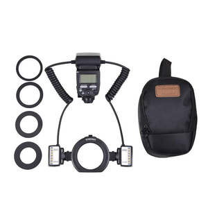 YONGNUO YN-24EX <span class=keywords><strong>Flash</strong></span> annulaire macro Speedlite avec 2 têtes de <span class=keywords><strong>flash</strong></span> et 4 anneaux adaptateurs pour <span class=keywords><strong>Canon</strong></span> 5D Mark II 5D Mark III 6D <span class=keywords><strong>7D</strong></span> - Product Image 5