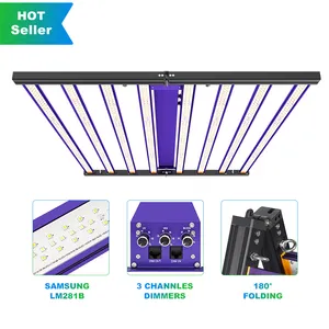 MEIJIU 1978 Bandes LED à spectre complet et intensité variable 700w 1000w 1200w élèvent la lumière IP67 Kiwi Dome Laitue Grow Room Lights