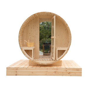 <span class=keywords><strong>Hanbo</strong></span> Fabrik Verkauft Sauna mit Glas Panorama-Außensauna - Product Image 3
