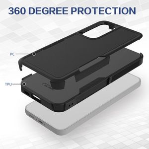 <span class=keywords><strong>Coque</strong></span> de téléphone anti-chocs de haute qualité pour <span class=keywords><strong>Samsung</strong></span> <span class=keywords><strong>Galaxy</strong></span> S24 S23 ultra S22 plus S21 S20FE TPU PC 2 en 1 couverture arrière - Product Image 4