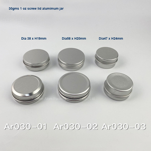 Rỗng Lưu Trữ 15G 30G 60G 80G 100G Nhôm Tin Jar <span class=keywords><strong>Container</strong></span> Kim Loại Lon Với Vít Có Nắp Đậy Cho Chăm Sóc Da Mặt Kem Mắt Kem - Product Image 3