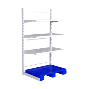 Étagères de supermarché métalliques multicouches les plus vendues, unité d'étagérage en acier réglable pour allées avec barrière de sécurité pour hypermarché - Product Image 3