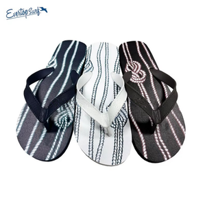 Tongs personnalisées en gros avec imprimé corde <span class=keywords><strong>nautique</strong></span>, sandales antidérapantes en EVA pour la plage, la maison et les loisirs - Product Image 1
