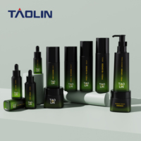 Flacon pompe carré en PETG Taolin pour soins de la peau, 15-150 ml, pour toner, huile essentielle, dentifrice, lotion, vert, personnalisable