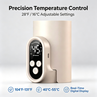 Nouveau chauffe-biberon sans fil mini portable rechargeable sans eau pour bébé, idéal pour les voyages et les sorties