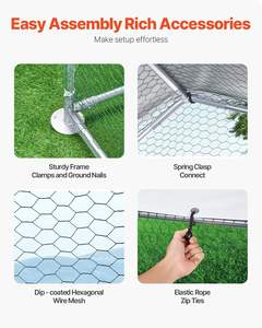 <span class=keywords><strong>Gallinero</strong></span> de metal grande con carrera, <span class=keywords><strong>gallinero</strong></span> Walkin <span class=keywords><strong>para</strong></span> patio con cubierta impermeable Spire Roof - Product Image 5