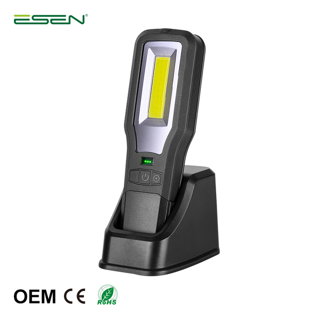 500lm Magnetic Rechargeable Handheld Type C COB LED Work Light With Charging Base