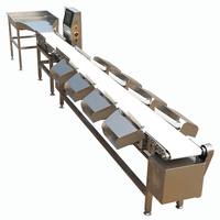 Automatische gewichts-PLC-gestuurde fruit- en groentereinigings-, droog- en sorteer machine voor edamame, gepelde knoflook, met lage geluidsniveaus, 1 jaar garantie