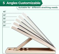 Planche inclinée en bois réglable pour étirements des mollets, cale d'exercice en bois, surface antidérapante, rampe inclinée, tapis d'exercice
