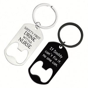 WSY968 Custom Metal Keychain Bottle Opener with Logo Wholesale <b>Cheap</b> Beer Wine Bottle Opener Promotion Holiday Gift - Product Image 6
