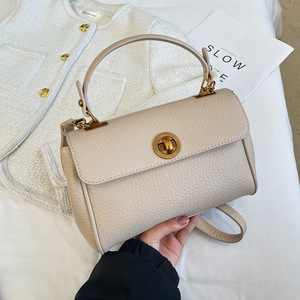 Bolsos de Mano de Diseñador para Mujer 2025, Colores Modernos, Bolso Casual de Cuero con Cierre de Cremallera Grande y Patrón de Caramelos - Product Image 1