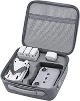 Mini 4 Pro EVA Boîte de rangement tout-en-un pour drone portable, étui de transport pour photographie aérienne numérique, fermeture à glissière, gris, 38*28*10CM