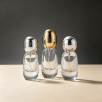 Flacon de parfum en verre de luxe en forme d'œuf de 15 ml avec bouchon à pression, échantillon de parfum, flacon vaporisateur