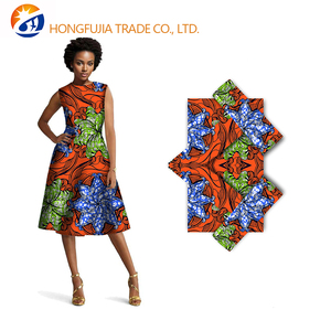 Tessuto per Abbigliamento Africano Batik, Nuovo <span class=keywords><strong>Cotone</strong></span> <span class=keywords><strong>Organza</strong></span> di Alta Qualità, Misura 6, Ankara Reale, Resistente all'Abrasione, Peso Medio, Tessuto - Product Image 3