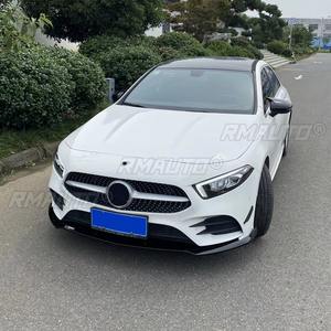 <b>Car</b> Front Bumper Lip Splitter <b>Diffuser</b> Body Kit 3PCS <b>For</b> Mercedes Benz A-Class A200 2023+ Bumper Guard Protector Cover - Product Image 3