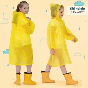 In trẻ em Kích thước PEVA Trọng lượng nhẹ Áo mưa không thấm nước - Product Image 4