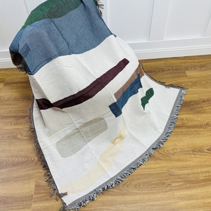 Funda de chenilla tejida para <span class=keywords><strong>muebles</strong></span> de sofá, manta de Jacquard para acampar, de estilo bohemio, Color personalizado - Product Image 6