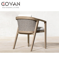 Fauteuil de salle à manger en bois de teck massif, meuble d'extérieur, pour jardin, Patio, loisirs, nouvel arrivage