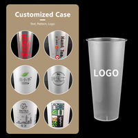 Gobelets transparents en PP personnalisés Baida de 90 mm avec impression de logo en sérigraphie pour restaurants, bars, cafés, vente en gros, durables et réutilisables