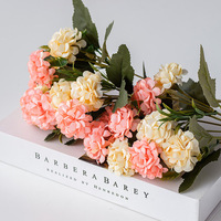 Fleurs artificielles, fausses fleurs en soie mini hydrangeas, décoration de mariage, bouquet décoratif, arrangements floraux en plastique, centre de table