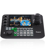 TEVO 4K 12X Zoom Óptico PTZ AI Cámara NDI y 7 ''Pantalla LCD Joystick Controlador para Conferencia Iglesia Streaming