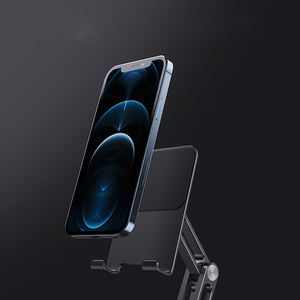 360 Degree Adjustable Height Universal Desk Stand Foldable Mobile Phone <strong>Holder</strong> for iPhone &amp; <strong>iPad</strong> Use <strong>on</strong> <strong>Bed</strong> - Product Image 3