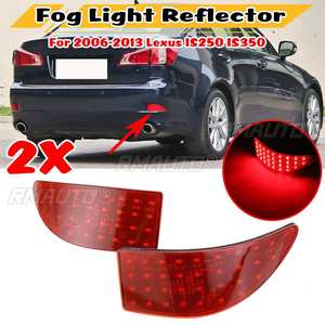 ไฟตัดหมอก LED สีแดง 2 ชิ้น สำหรับกันชนหลังรถยนต์ Lexus IS250 IS350 ปี 2006-2013 ไฟท้ายรถยนต์ - Product Image 1