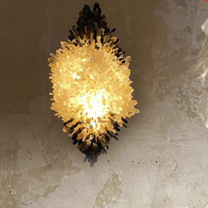 Lampadario in Cristallo Nero, Luci Pendenti in Gemme Afghane, Decorazione <span class=keywords><strong>per</strong></span> Ristoranti, Lampada a Sospensione Cordyceps Sinensis - Product Image 6