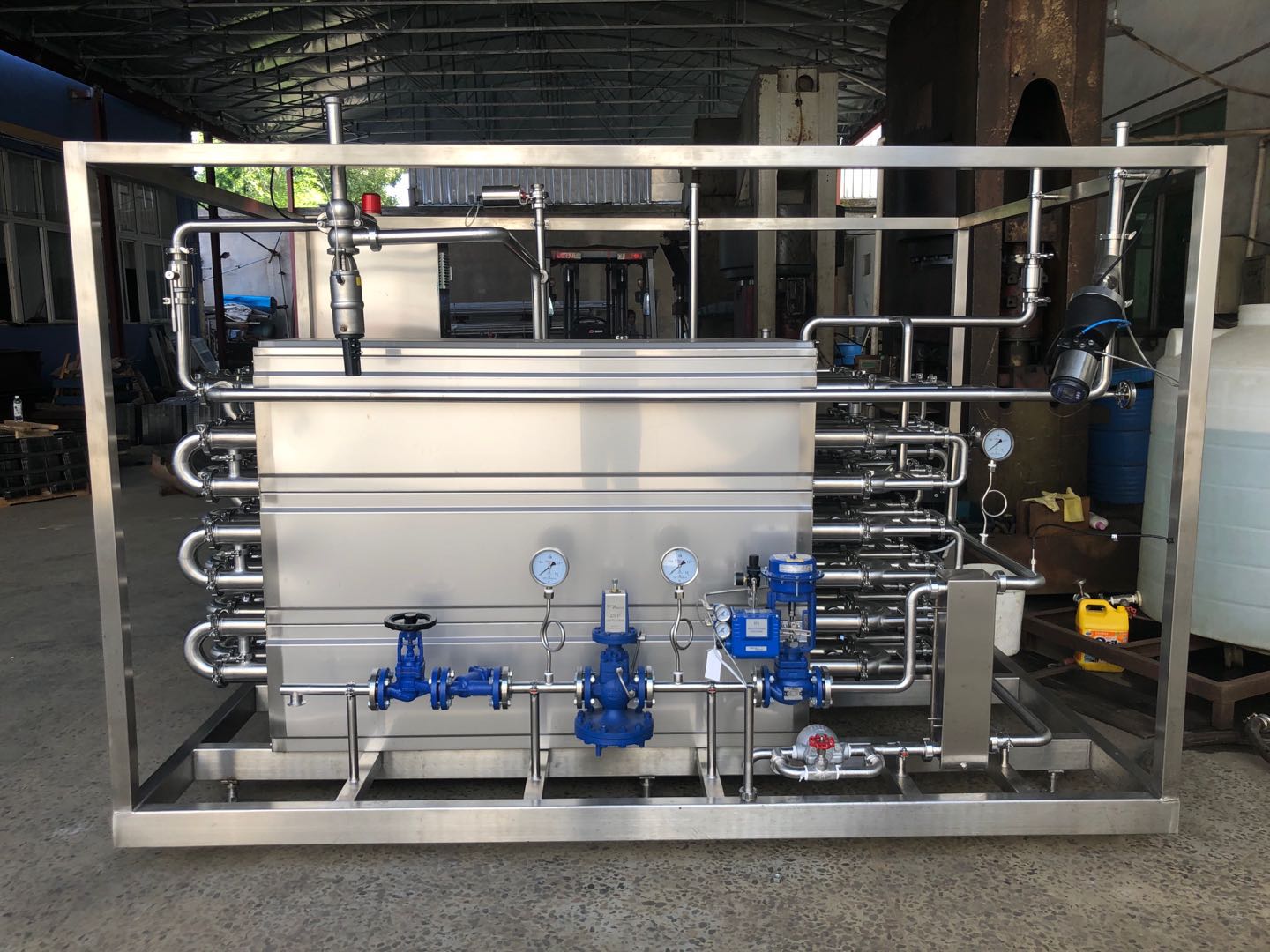 Fruit Juice Food Milk Tubular UHT Pasteurizer Automatic 2