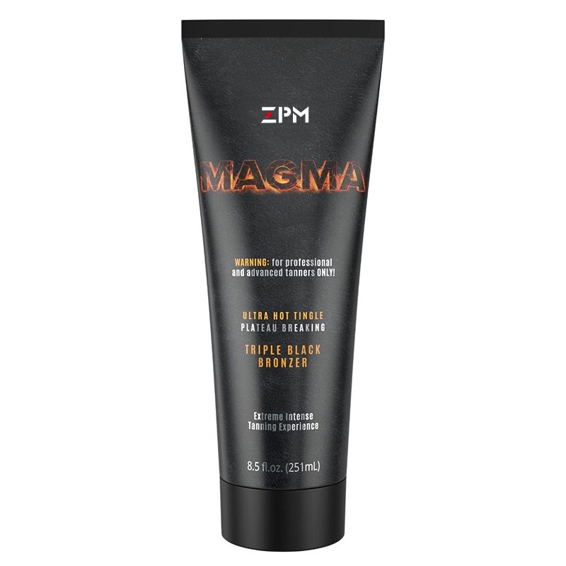 Magma Tingle Tanning Lotion for Advanced Tanners Triple Dark Tingling Tanning Beds for Insanely Black Tan Results