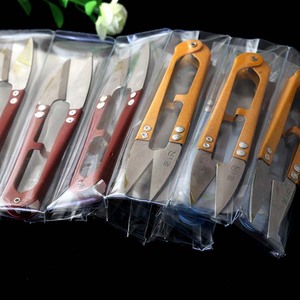 Spring Loaded Yarn Scissors Stainless Steel U Shaped Small Sewing Thread Cutter For Embroidery Cross Stitch <b>Needlework</b> - Product Image 3