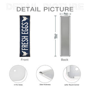 Plaque en métal de style campagnard 10*40cm, cadeau pour les amateurs de poulets, « Rise and Shine Mothercluckers », décoration murale rustique - Product Image 4