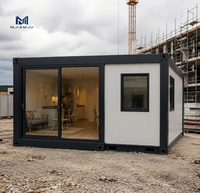 MJIAMJU Maison Conteneur Modulaire Pliable 20FT - Design Industriel Respirant Personnalisable pour Entrepôt, Hôpital, Parc, Salle de Sport