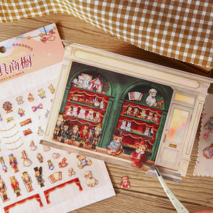 Autocollants Diorama en PET Imperméables, Décorations Thème Vitrine Vintage pour Journalisation, Création de Scènes, Scrapbooking et Projets DIY - Product Image 4