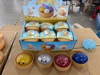 Kotak Misteri Squishies Dumpling Warna-Warni Berkilauan, Bola Anti Stres Bentuk Bakpao, Mainan Sensorik Fidget, Makanan Anti Stres, Bola Remas